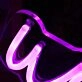 Worldwide Purple Neon Sign