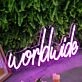 Worldwide Purple Neon Sign