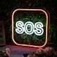 SOS Custom Neon Sign
