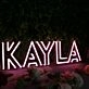 Kayla Purple Neon Sign
