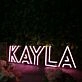 Kayla Purple Neon Sign