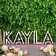 Kayla Purple Neon Sign