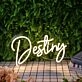 Destiny Yellow Neon Sign