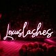 Lexus Lashes Purple Neon Sign
