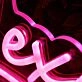 Lexus Lashes Purple Neon Sign
