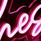 Lexus Lashes Purple Neon Sign
