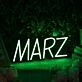 MARZ Green Neon Sign