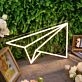 Paper Plane Yellow Neon Sign