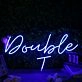 Double J Blue Neon Sign