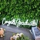 Congrats Graduate White Neon Sign