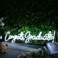 Congrats Graduate White Neon Sign