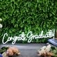 Congrats Graduate White Neon Sign