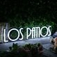 Los Patios White Neon Sign