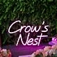 Crow's Nest Purple Neon Sign