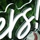 Go Tigers White Neon Sign