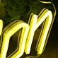Drink Your Passion Yellow Neon Sign