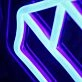3D Pattern Blue Custom Neon Sign