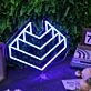 3D Pattern Blue Custom Neon Sign