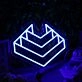 3D Pattern Blue Custom Neon Sign