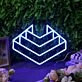 3D Pattern Blue Custom Neon Sign