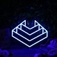 3D Pattern Blue Custom Neon Sign