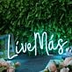 Live Mas Blue Neon Sign