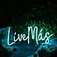 Live Mas Blue Neon Sign