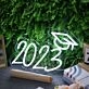 2023 Graduation White Neon Sign