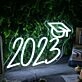 2023 Graduation White Neon Sign