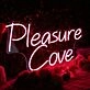 Pleasure Cove Red Neon Sign