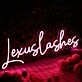 Lexus Lashes Red Neon Sign
