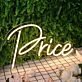 Price Yellow Neon Sign