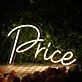 Price Yellow Neon Sign