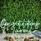 Congratulations Lauren Custom Neon Sign