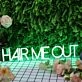Hair Me Out Green Neon Sign