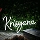 Krisyana White Neon Sign