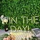 Win The Day yellow Custom Neon Sign