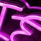 Hies Fash Purple Neon Sign