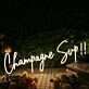 Champagne Sup Yellow Neon Sign