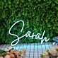 Sarah Blue Neon Sign