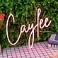 Caylee Red Neon Sign
