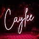 Caylee Red Neon Sign