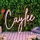 Caylee Red Neon Sign