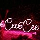 Cee Cee Red Neon Sign