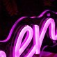 Balcony Women Purple Neon Sign