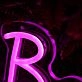 Balcony Women Purple Neon Sign