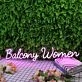 Balcony Women Purple Neon Sign