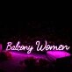 Balcony Women Purple Neon Sign