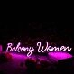 Balcony Women Purple Neon Sign