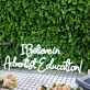 I Believe In Adventist Education White Neon Sign